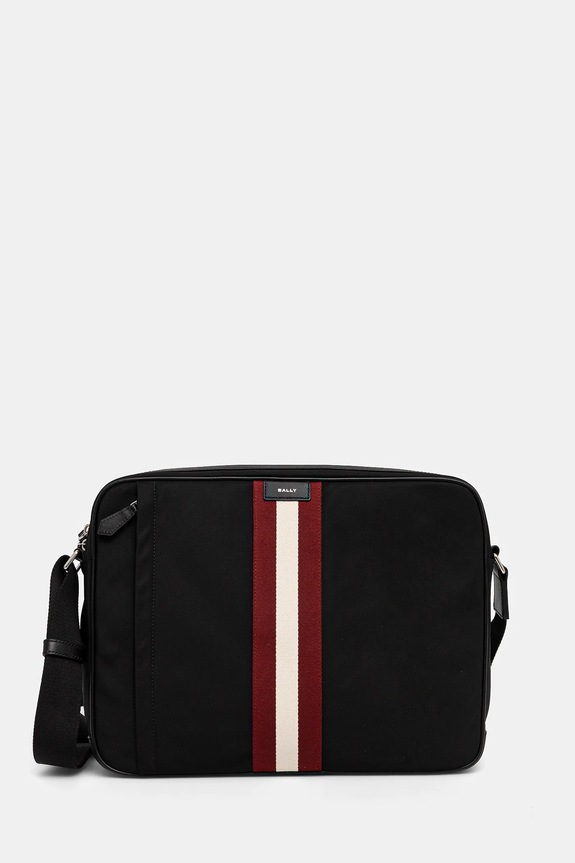 Bally torba na laptopa 38 x 29 x 7 cm tekstylny czarny MAC04R