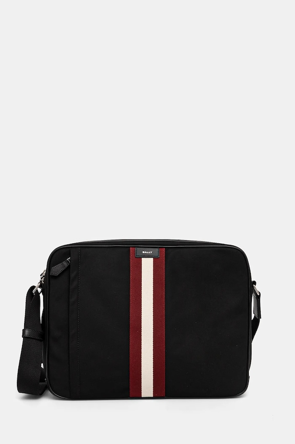 Bally torba na laptopa 38 x 29 x 7 cm tekstylny czarny MAC04R