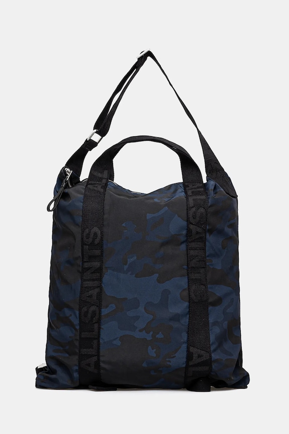 Taška AllSaints KEI 43 x 53 x 5 cm vzorovaný tmavomodrá M005XC