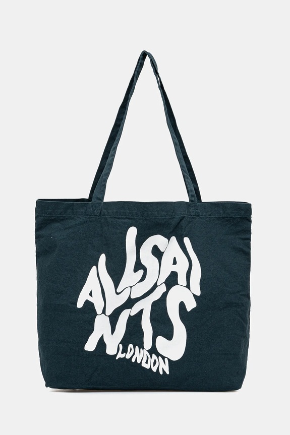 AllSaints torba bawełniana ORLANDO37 x 36 x 11 cm mieści A4 zielony M285XB