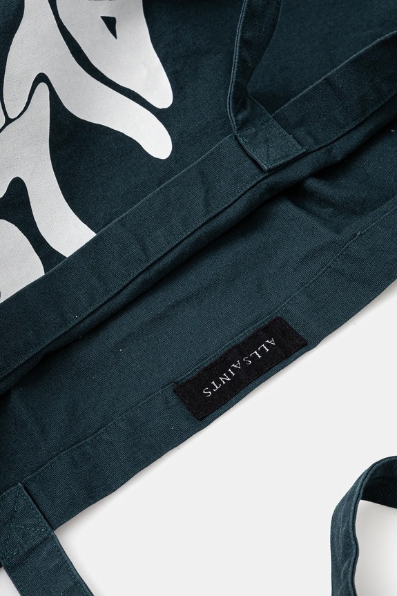 AllSaints torba bawełniana ORLANDO37 x 36 x 11 cm M285XB zielony