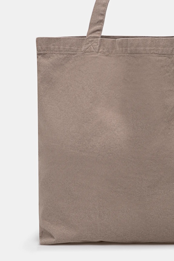 Accesorii AllSaints geantă de bumbac ORLANDO37 x 36 x 11 cm M285XB bej