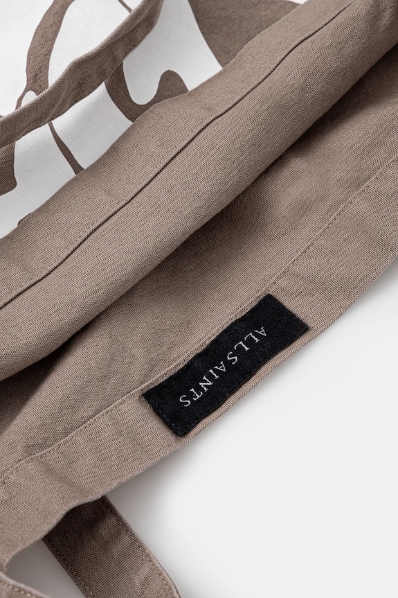 AllSaints geantă de bumbac ORLANDO37 x 36 x 11 cm M285XB bej
