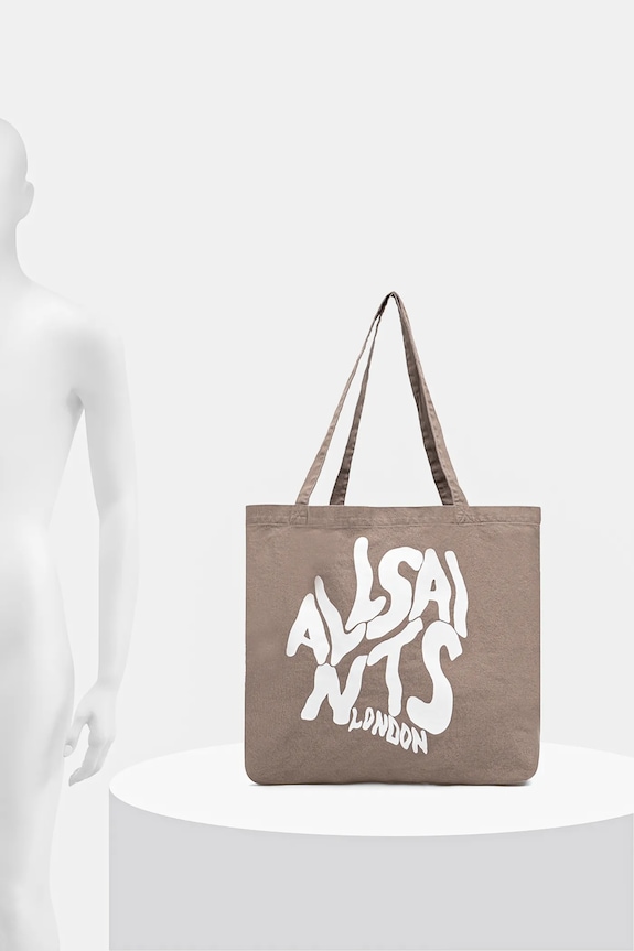 AllSaints geantă de bumbac ORLANDO37 x 36 x 11 cm M285XB