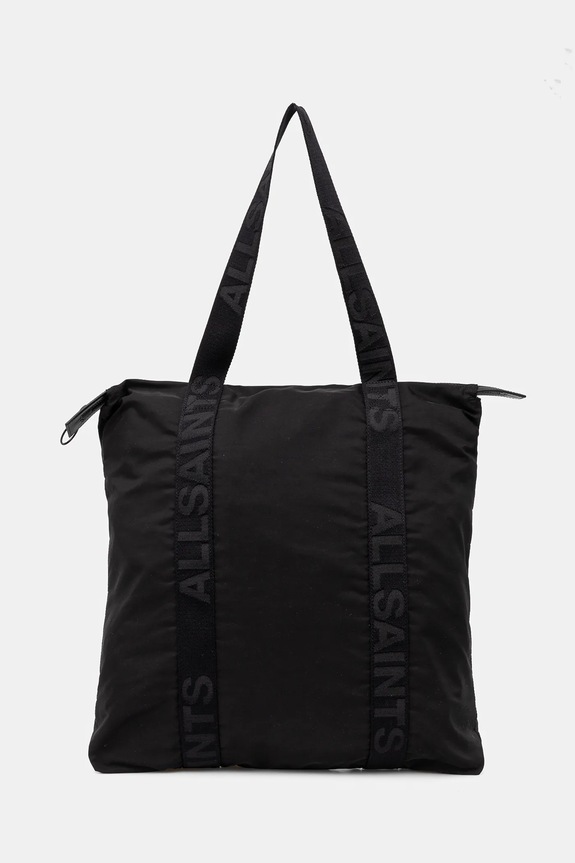 AllSaints torba AFAN 44 x 47 x 4 cm mieści A4 czarny M271XB
