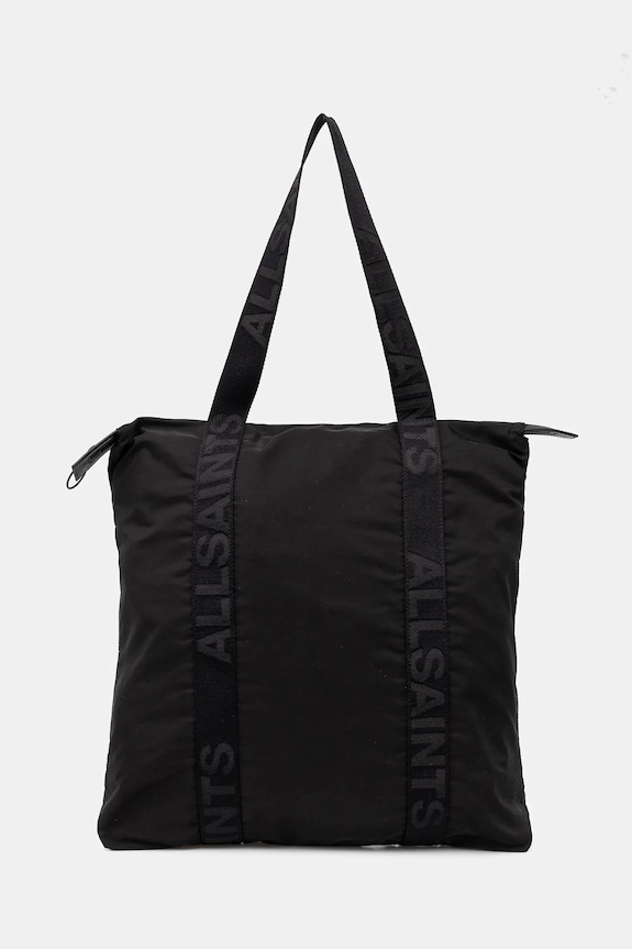 AllSaints torba AFAN 44 x 47 x 4 cm mieści A4 czarny M271XB
