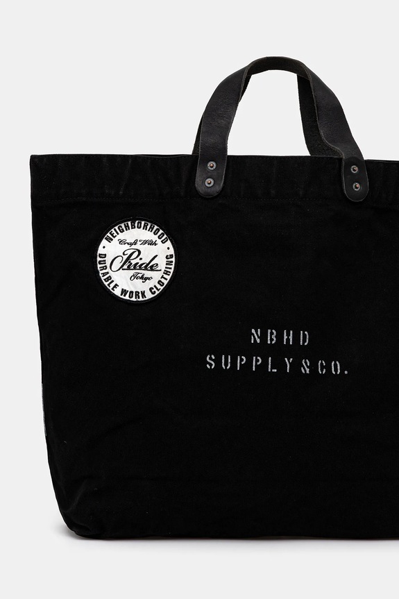 Accessories NEIGHBORHOOD bag Washed Canvas Tote Bag 48 x 42 x 13 cm 242TQNH.CG01 black