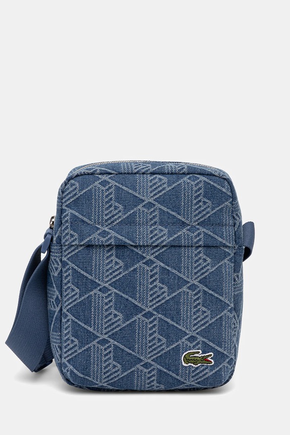 Lacoste geantă de blugi nu incape in A4 albastru NU4869NZ