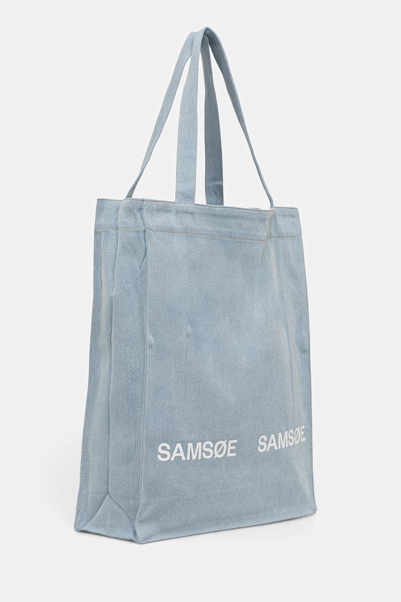 Samsoe Samsoe torba jeansowa SALUCA U25100002 niebieski AW25