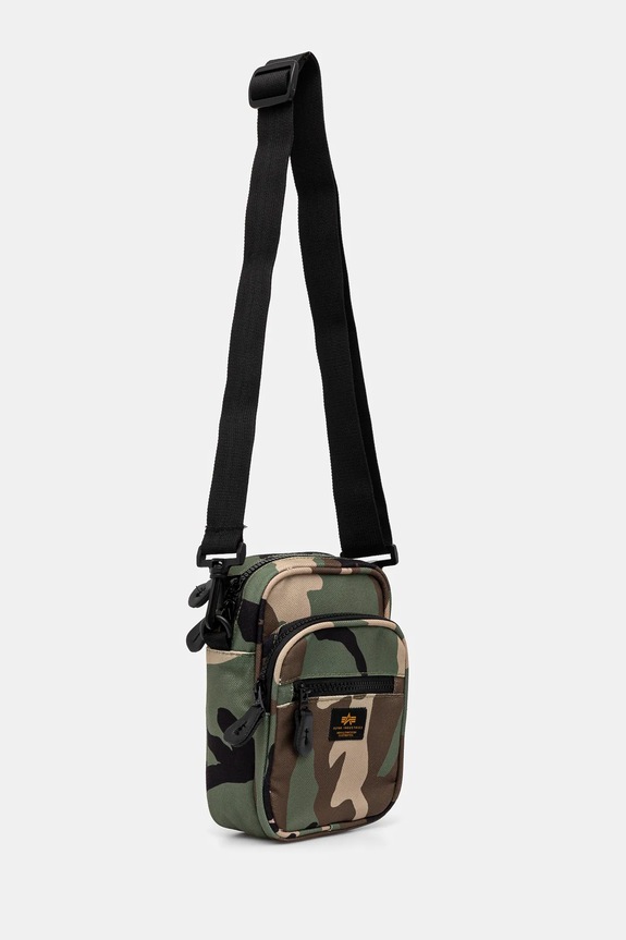 Alpha Industries borsetta Label Messenger Bag S 156941 verde SS25