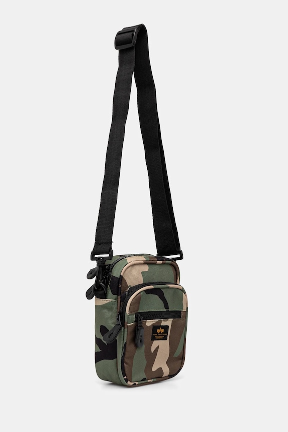 Σακίδιο Alpha Industries Label Messenger Bag S 156941 πράσινο SS25