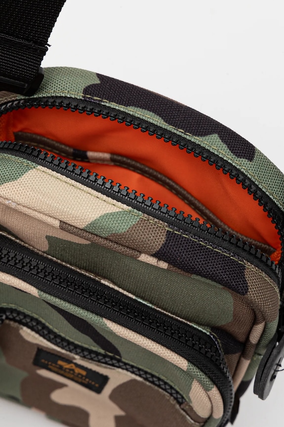 Σακίδιο Alpha Industries Label Messenger Bag S 156941 πράσινο