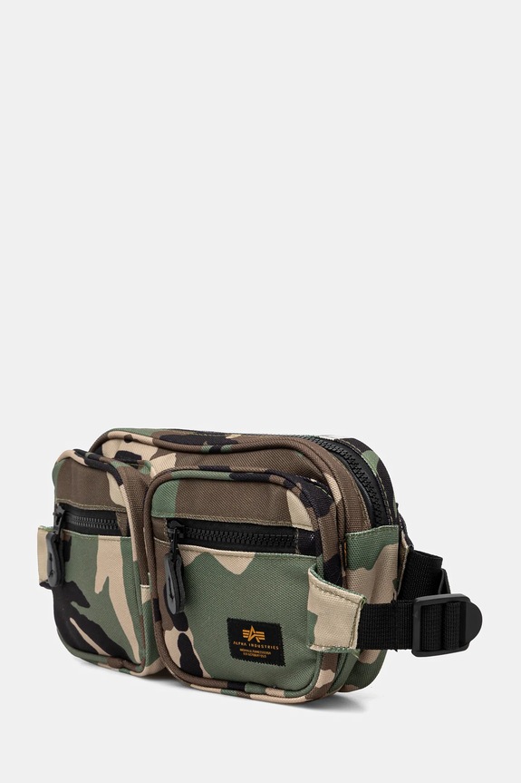 Alpha Industries small items bag Label Waist Bag 156943 green SS26