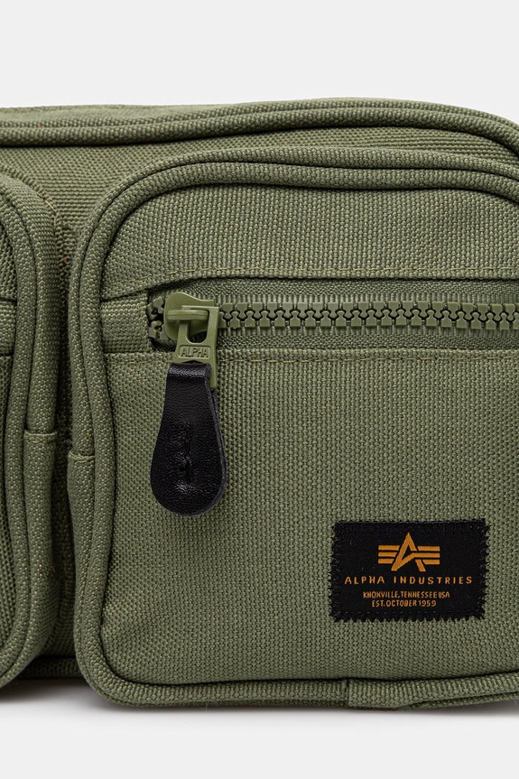 Taštička Alpha Industries Label Waist Bag zelená 156943