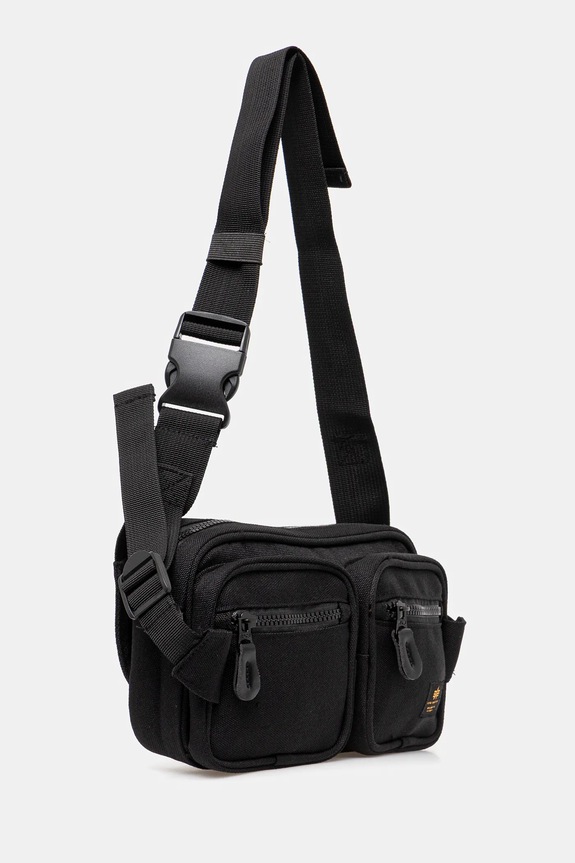 Σακίδιο Alpha Industries Label Waist Bag 156943 μαύρο SS26