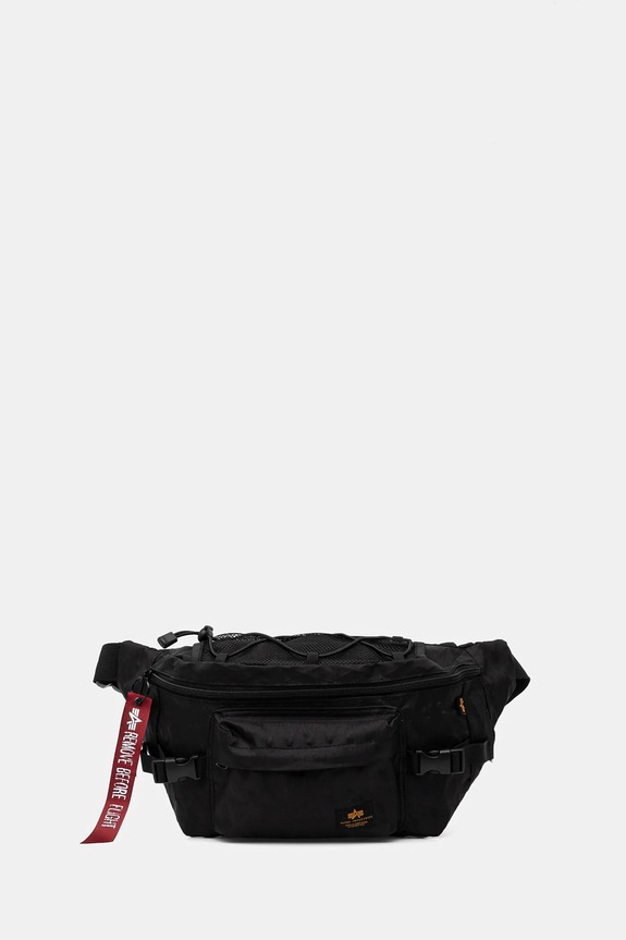 Ľadvinka Alpha Industries Combat Waistbag jednofarebný čierna 156949