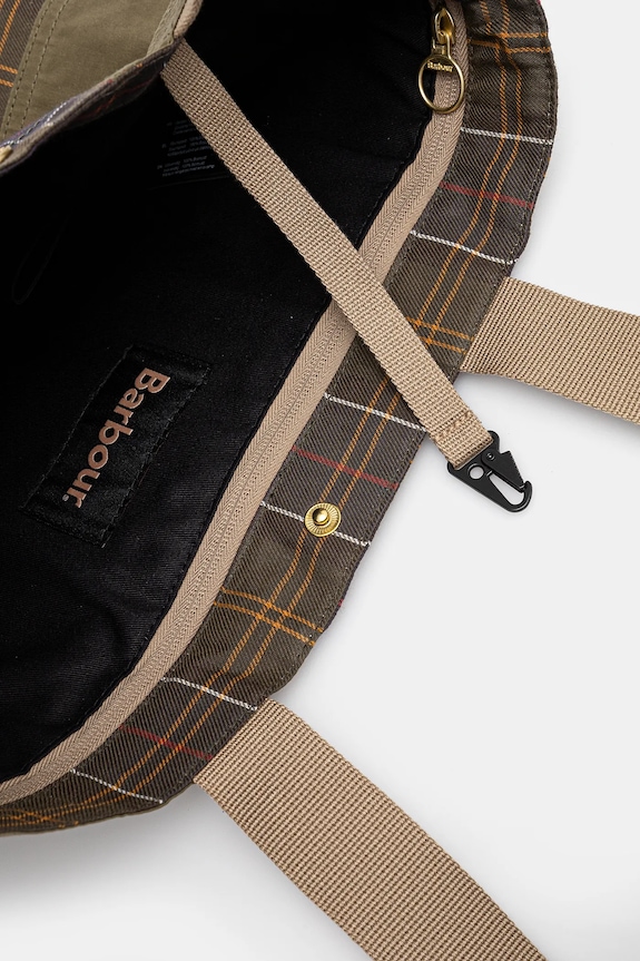Barbour torba Barbour Transport Patchwork Tote Bag UBA0741 zielony