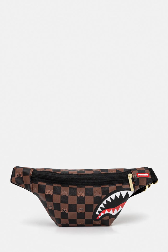 Sprayground marsupio stampa all-over marrone 910B7512NSZ