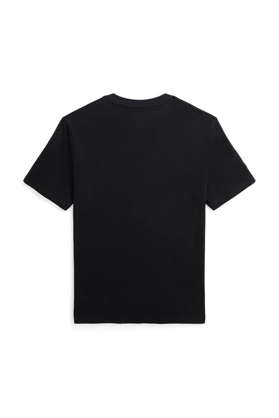 Polo Ralph Lauren gyerek pamut póló 323832907055 fekete SS25