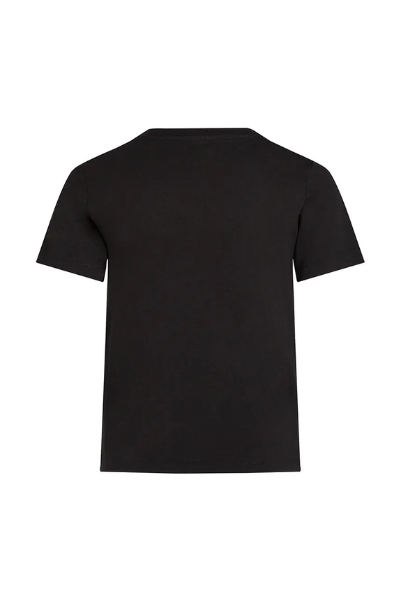 CHLAPEC Dětské bavlněné tričko Calvin Klein Jeans 0 IU0IU00678.128.176.PPYA černá