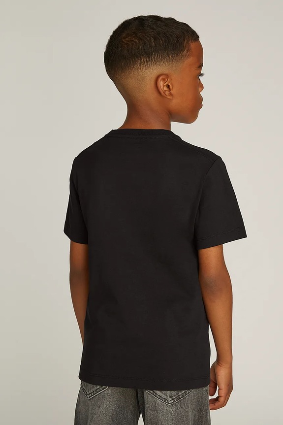 Dětské bavlněné tričko Calvin Klein Jeans 0 černá IU0IU00678.128.176.PPYA