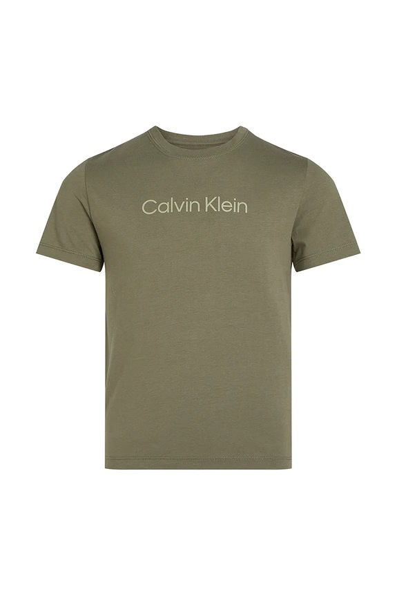 Calvin Klein Jeans gyerek pamut póló IU0IU00682.128.176.PPYA zöld SS25