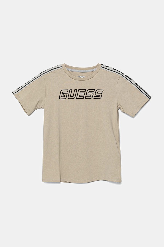 Guess t-shirt dziecięcy aplikacja beżowy L4YI50.J1314.PPYA