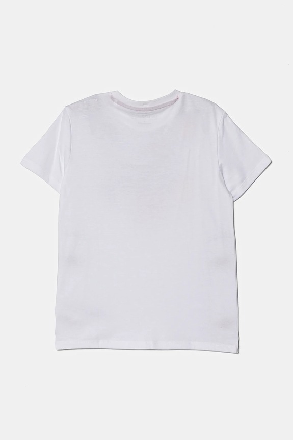 Guess t-shirt bawełniany dziecięcy N5RI00.K8HM4.PPYA biały SS25
