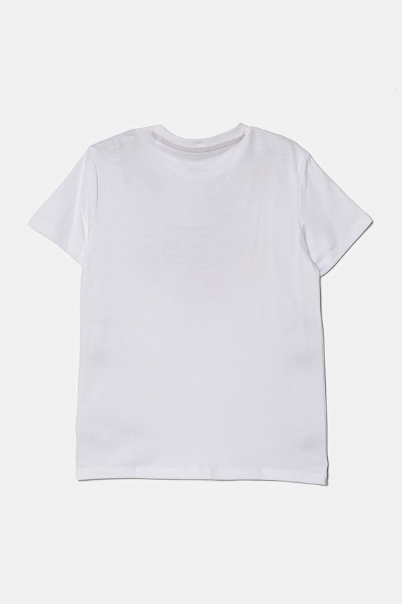 Guess t-shirt bawełniany dziecięcy N5RI00.K8HM4.PPYA biały SS25