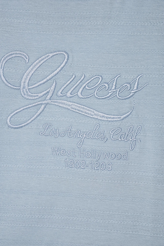 Chłopiec Guess t-shirt bawełniany dziecięcy N5RI24.KCM20.PPYA niebieski