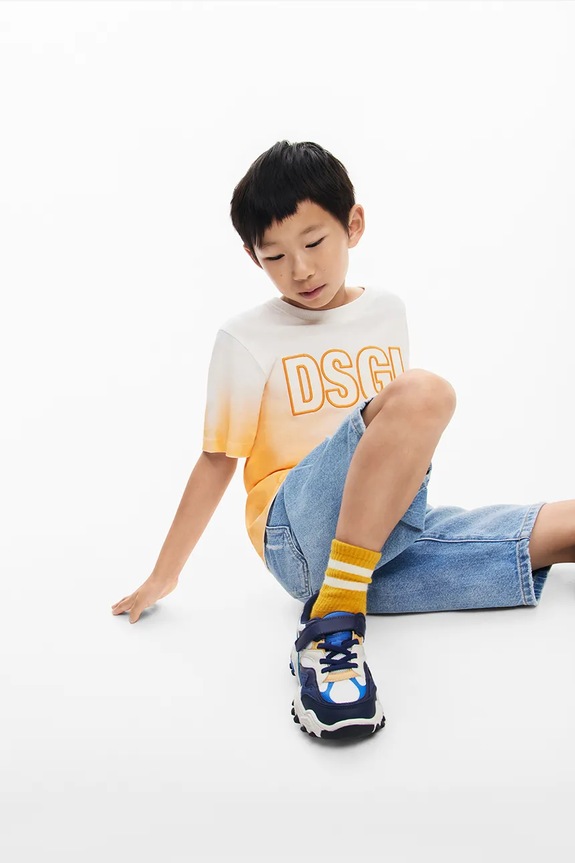 Otroška bombažna kratka majica Desigual 25SBTK13