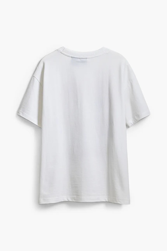 Dečki Otroška bombažna kratka majica Desigual x Disney 25SBTK14 bela