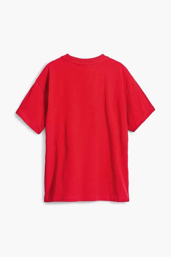 Dečki Otroška bombažna kratka majica Desigual x Disney 25SBTK14 rdeča