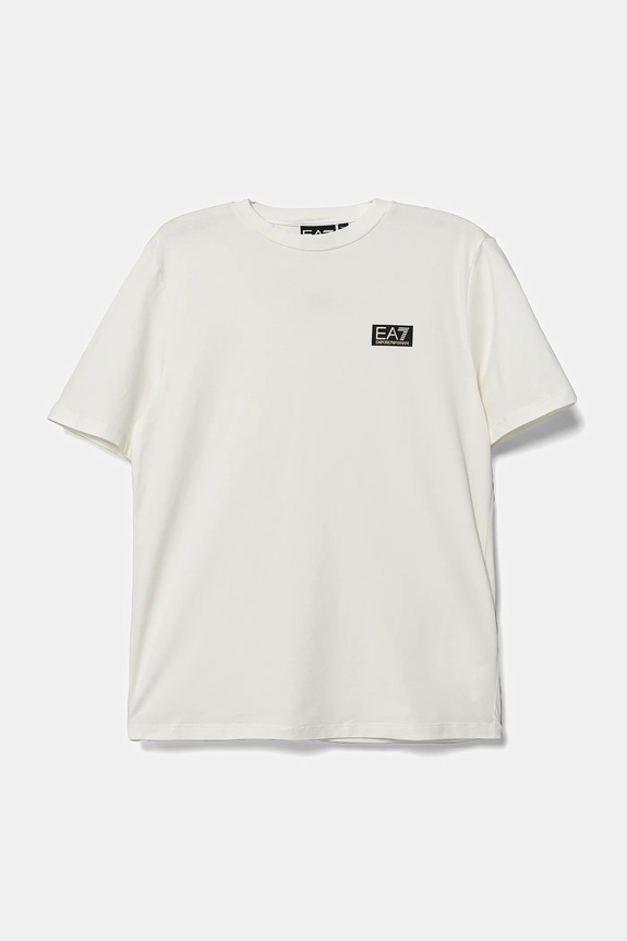 EA7 Emporio Armani tricou copii print bej 7B000093.AF10373