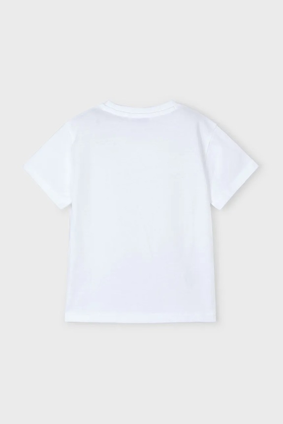Chłopiec Mayoral t-shirt bawełniany dziecięcy 3032.5E.Mini.PPYA niebieski