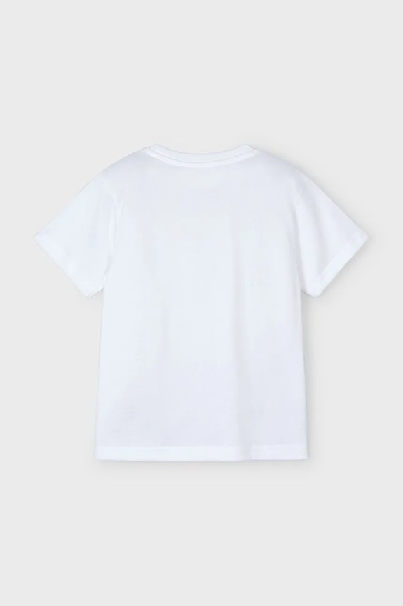 Chłopiec Mayoral t-shirt bawełniany dziecięcy 3046.5J.Mini.PPYA biały