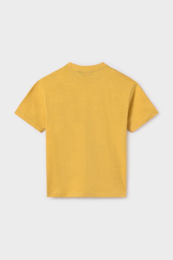 Chłopiec Mayoral t-shirt bawełniany dziecięcy 6007.7D.Junior.PPYA żółty
