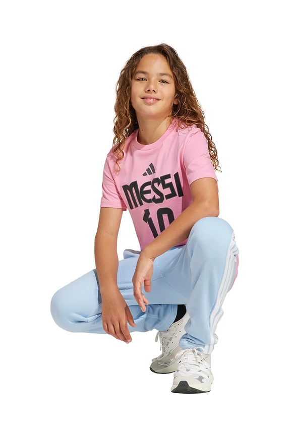 Detské bavlnené tričko adidas Performance MESSI JM3552