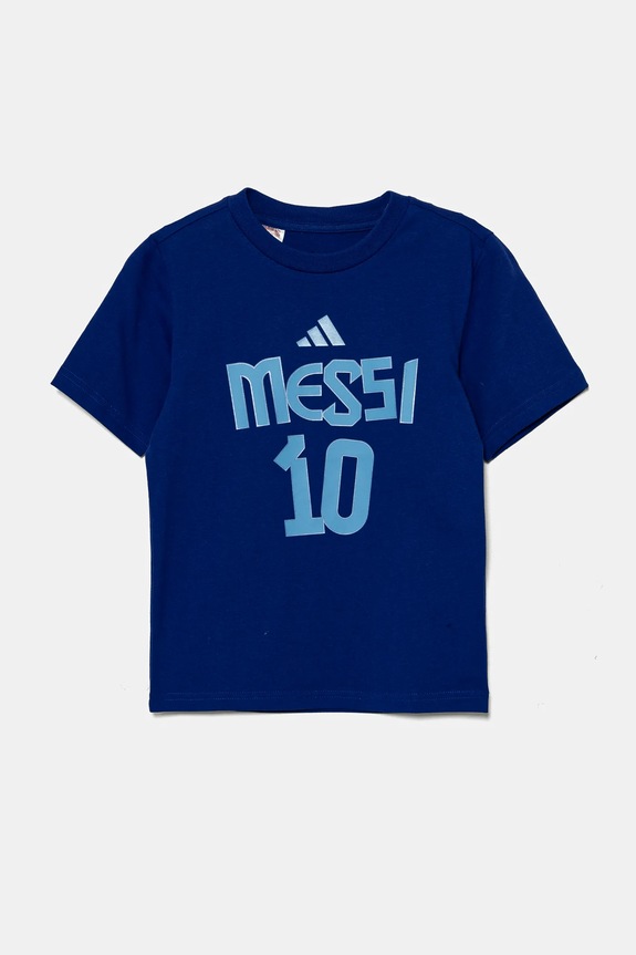 adidas Performance t-shirt bawełniany dziecięcy MESSI JJ1417 niebieski SS25