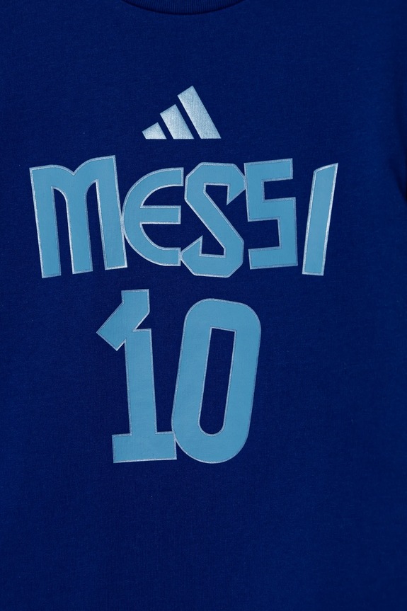 adidas Performance t-shirt bawełniany dziecięcy MESSI niebieski JJ1417