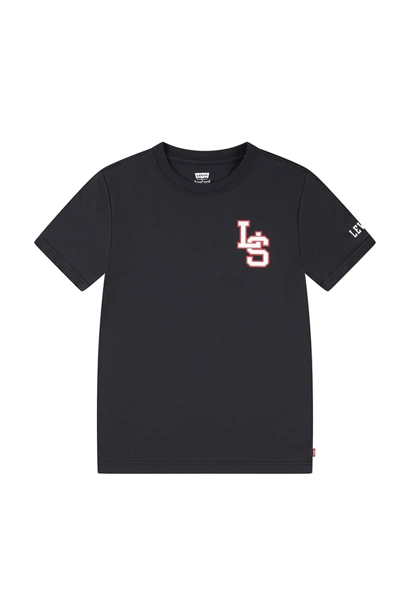 Levi's t-shirt in cotone per bambini "LS" MONOGRAM TEE cotone nero 8EL402