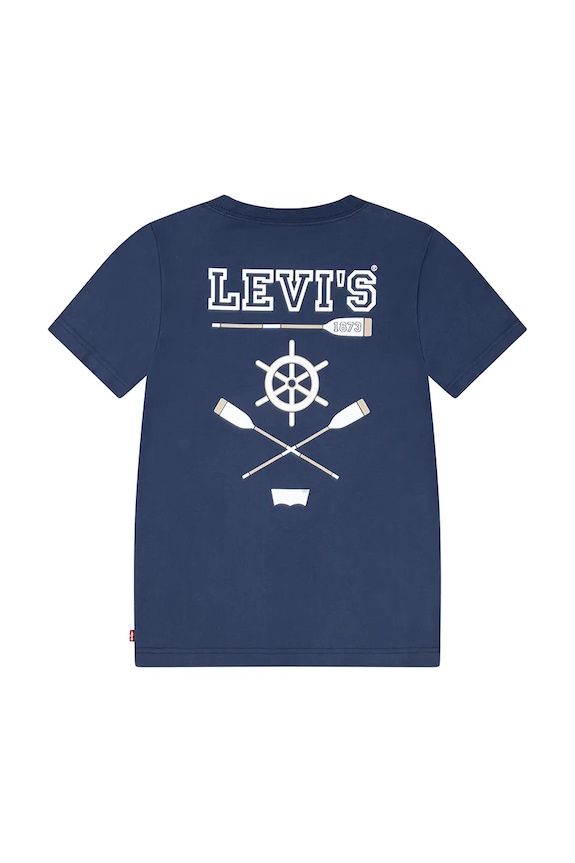 Παιδικό μπλουζάκι Levi's REGATTA TEE 8EM280 σκούρο μπλε SS25