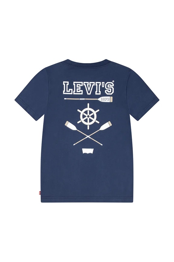 Παιδικό μπλουζάκι Levi's REGATTA TEE 9EM280 σκούρο μπλε SS25