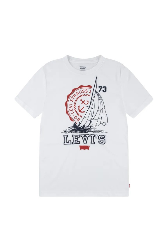 Levi's t-shirt COASTAL CLUB TEE nadruk biały 8EM281