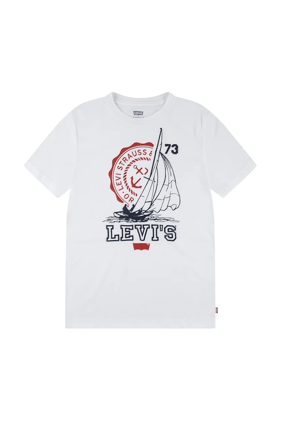 Levi's t-shirt COASTAL CLUB TEE nadruk biały 8EM281
