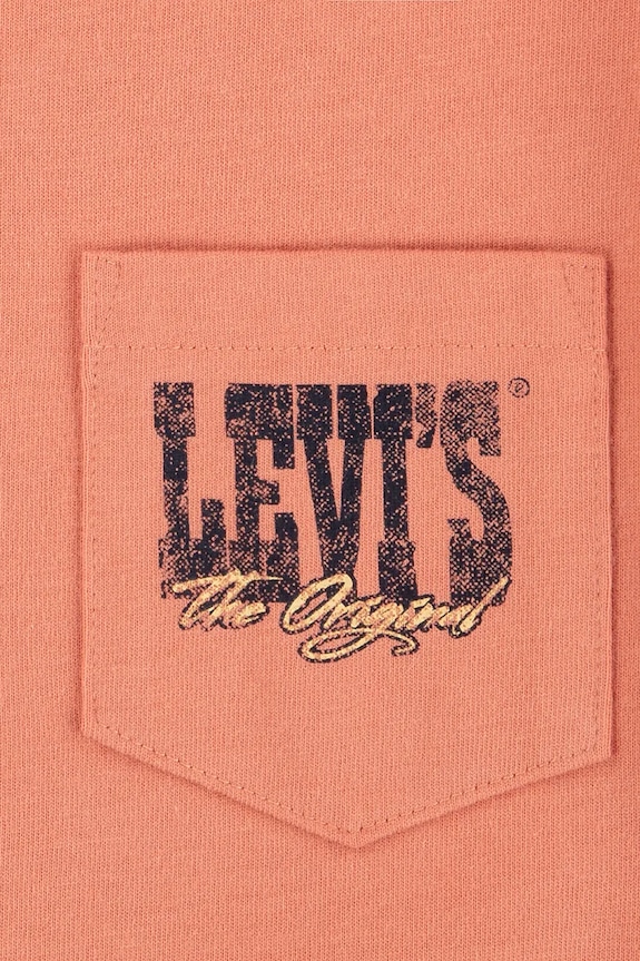 Otroška kratka majica Levi's CANYON LANDSCAPE TEE oranžna 9EM301