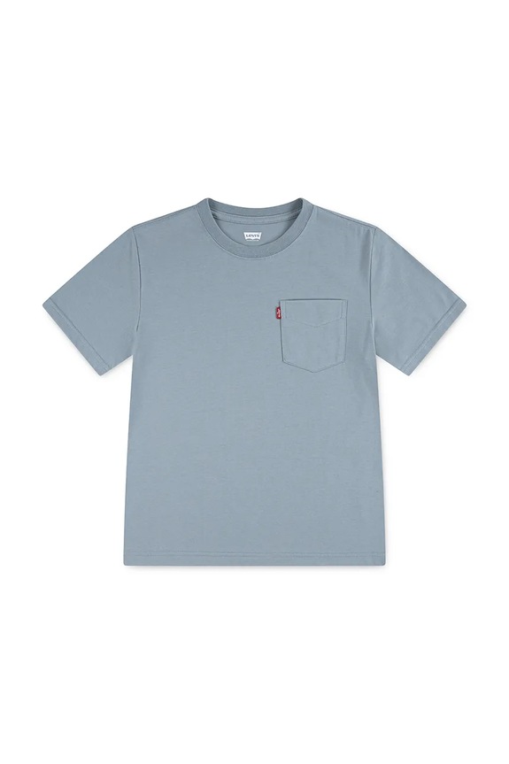 Παιδικό βαμβακερό μπλουζάκι Levi's SUNSET POCKET TEE βαμβάκι μπλε 8EM359
