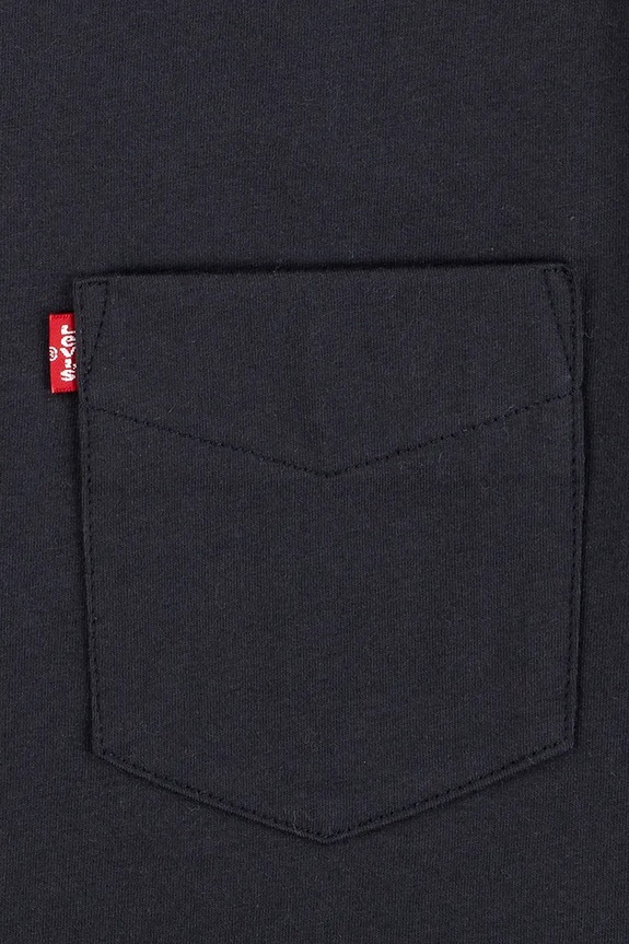 BIMBO Levi's t-shirt in cotone per bambini SUNSET POCKET TEE 8EM359 nero