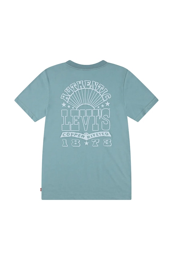 Παιδικό μπλουζάκι Levi's SUN BURST TEE 8EM655 τιρκουάζ SS25