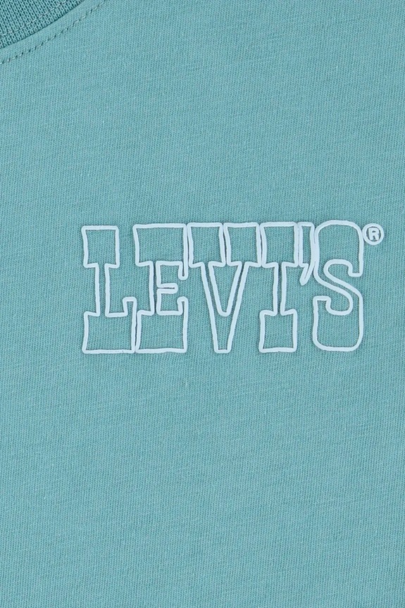 Παιδικό μπλουζάκι Levi's SUN BURST TEE τιρκουάζ 8EM655